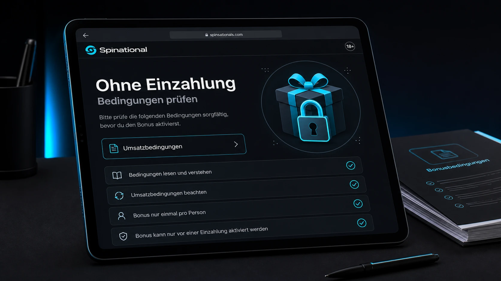 Spinational No Deposit Bonus: ohne Einzahlung, aber nicht ohne Bedingungen