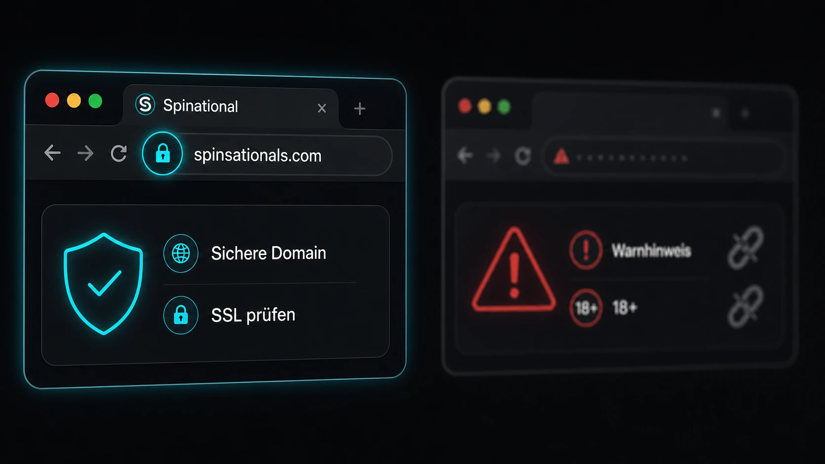 Offizielle Domain und Fake-Login-Seiten erkennen