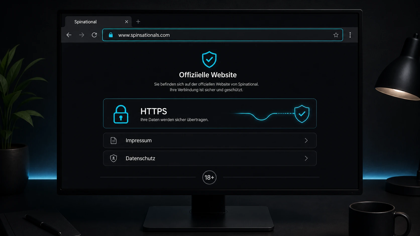Offizielle Website, Domain und sichere Recherche